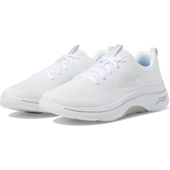 Skechers Women's 8 White Go Walk Arch Fit 2.0 Varana Walking Sneakers LE4-7 - Picture 1 of 8